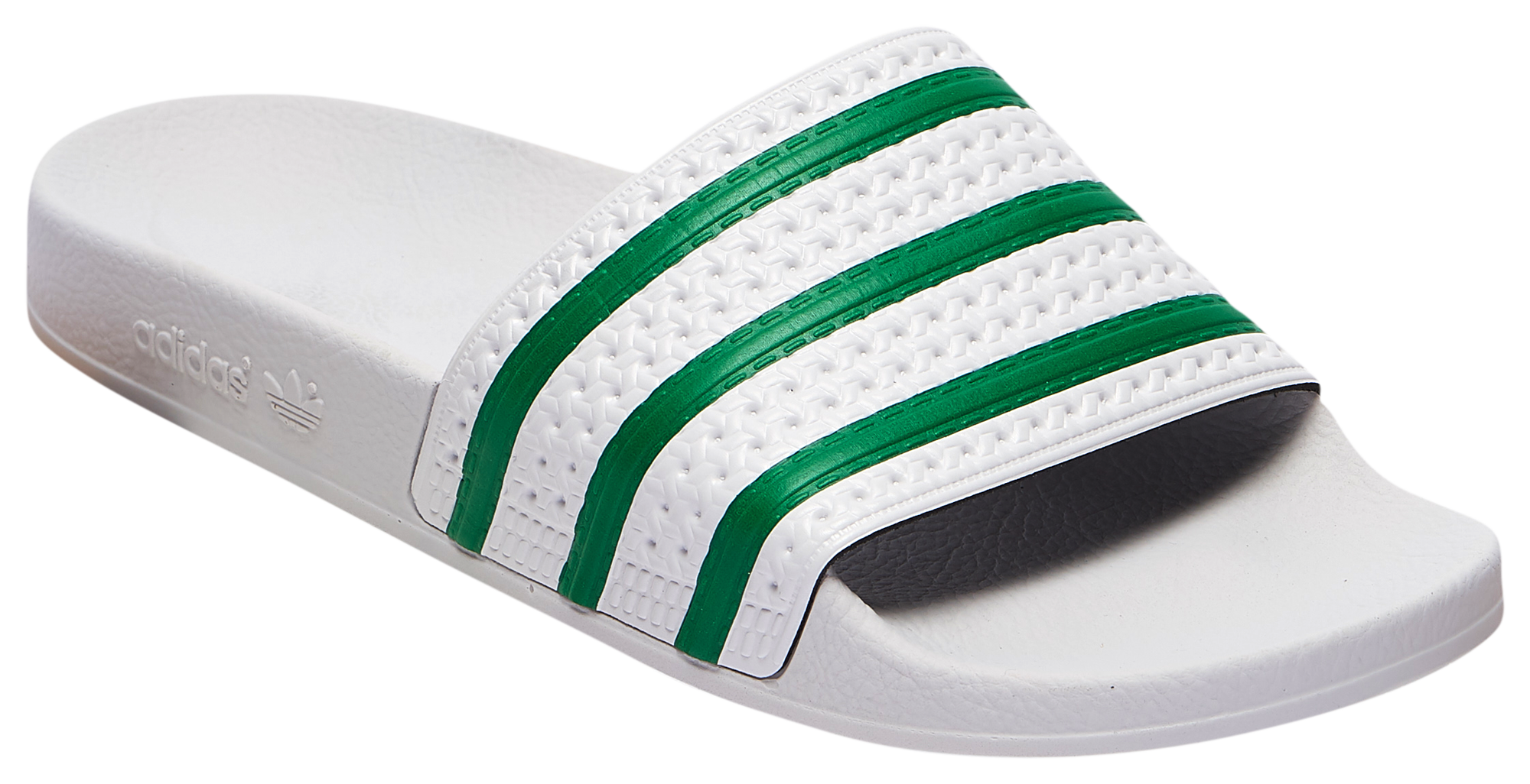 adidas lime green slides