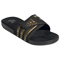 Men's - adidas Adissage Slide - Core Black/Gold Metallic/Core Black
