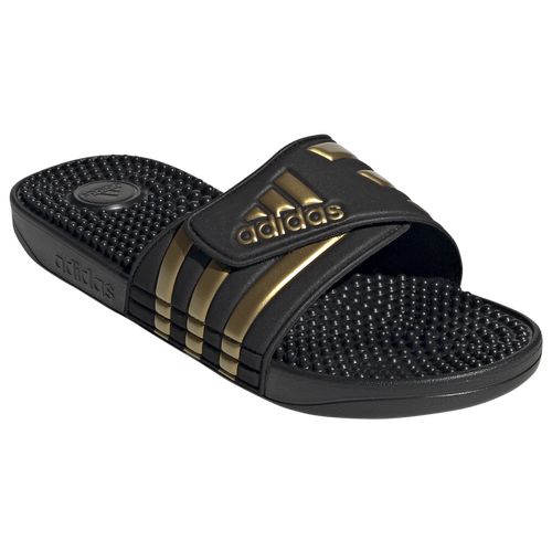 

adidas Mens adidas Adissage Slides - Mens Shoes Core Black/Gold Metallic/Core Black Size 10.0