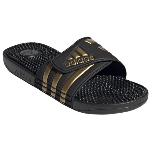 

adidas Mens adidas Adissage Slides - Mens Shoes Core Black/Gold Metallic/Core Black Size 9.0