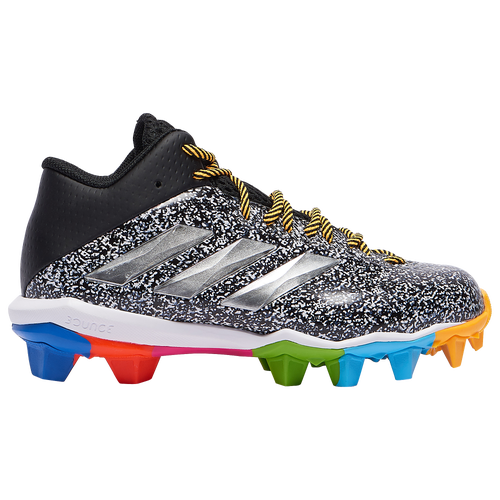 adidas Freak MD J - Boys' Grade School Molded Cleats Shoes - Black / White - EH3402