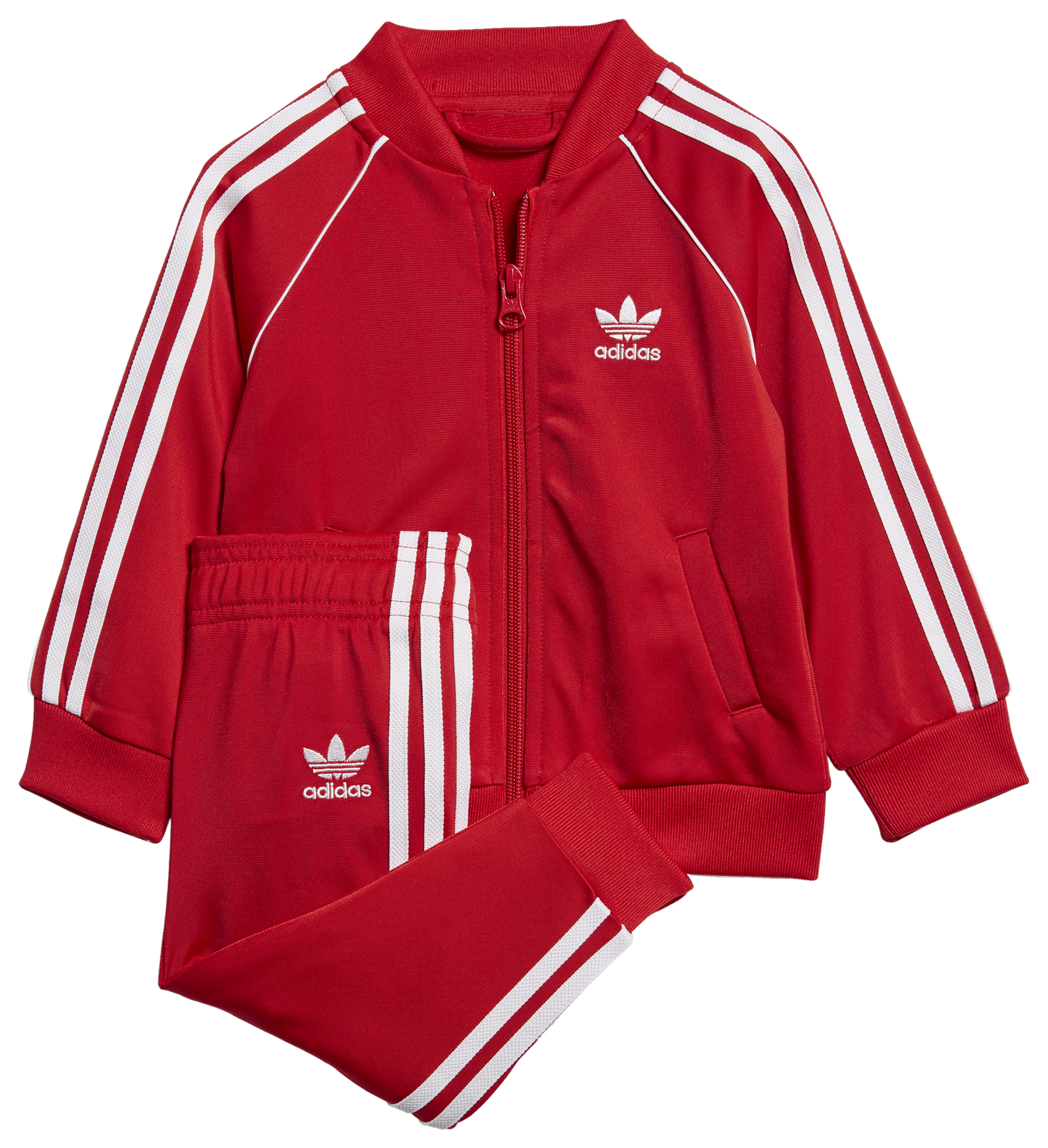 childrens red adidas tracksuit