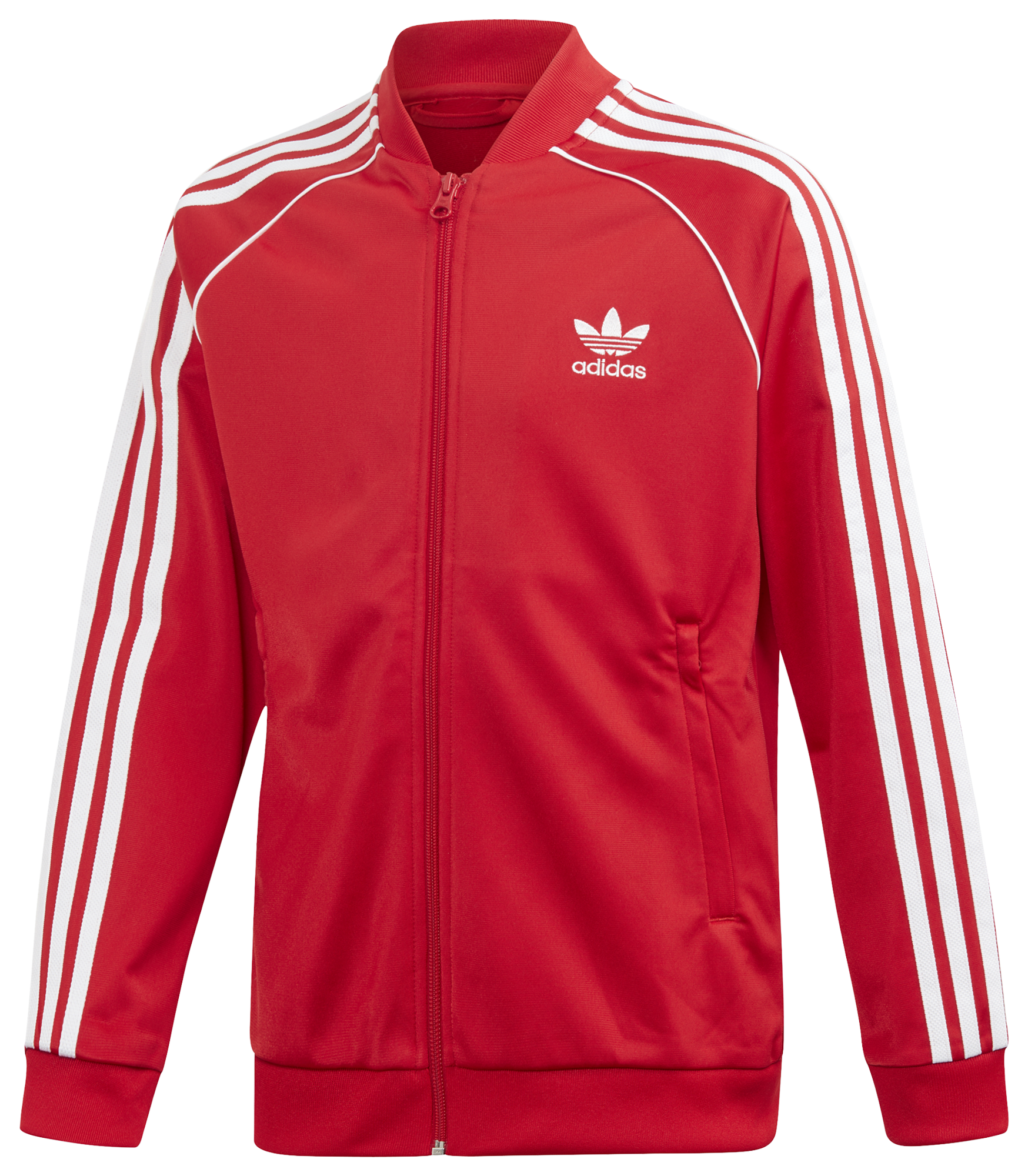 adidas originals superstar track jacket red