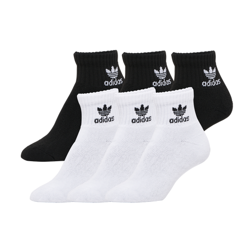 

Boys adidas Originals adidas Originals Youth Originals Trefoil 6-Pack Quarter Socks - Boys' Grade School Black/Grey/White Size M