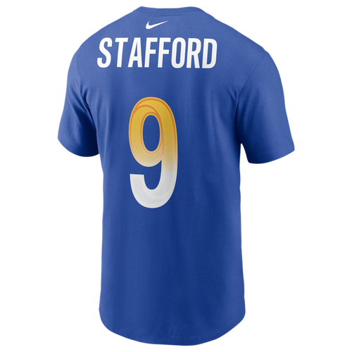 

Nike Mens Matthew Stafford Nike Rams Name & Number T-Shirt - Mens Royal/Royal Size L