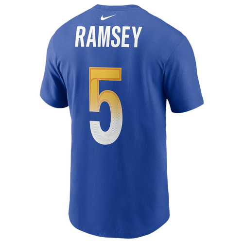 

Nike Mens Jalen Ramsey Nike Rams Name & Number T-Shirt - Mens Royal/Royal Size M