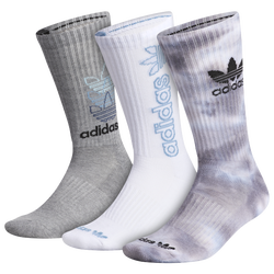 Men's - adidas Originals 3Pack Crew Socks - White/Grey/Blue