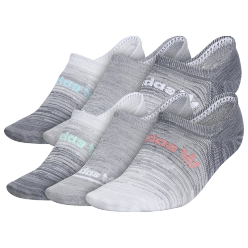 

adidas Originals Womens adidas Originals 6Pack Footie - Womens White/Gray/Pink Size M