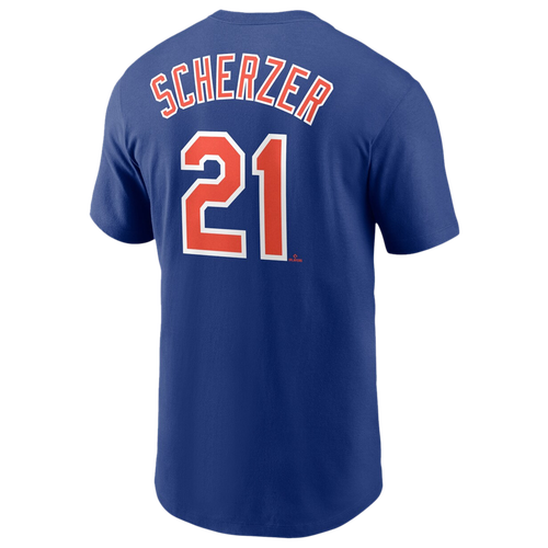 

Nike Mens Max Scherzer Nike Mets Player Name & Number T-Shirt - Mens Royal/Royal Size M