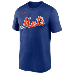 Men's - Nike Mets Wordmark Legend T-Shirt - Royal/Royal
