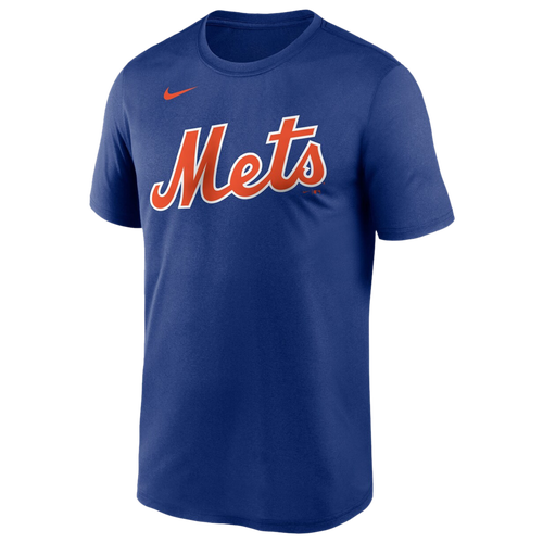 

Nike Mens Nike Mets Wordmark Legend T-Shirt - Mens Royal/Royal Size S