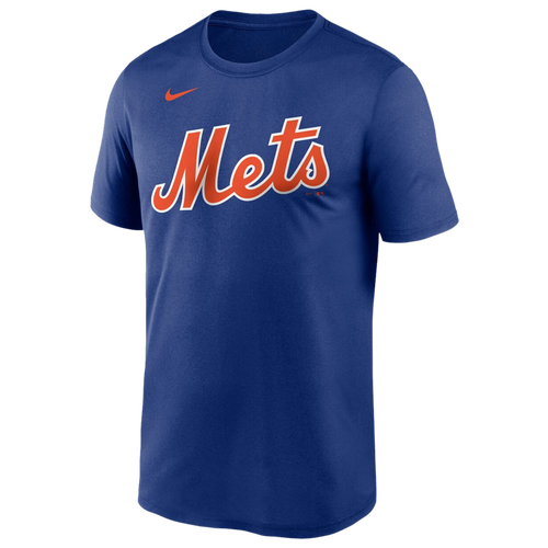 

Nike Mens New York Mets Nike Mets Wordmark Legend T-Shirt - Mens Royal/Royal Size S
