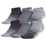 adidas OG 6pk No Show Socks - Women's Grey/Yellow/Pink