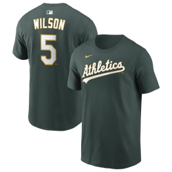 Men's - Nike MLB Name & Number Short Sleeve T-Shirt - Green