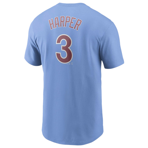 

Nike Mens Bryce Harper Nike Phillies Player Name & Number T-Shirt - Mens Light Blue/Light Blue Size XXL