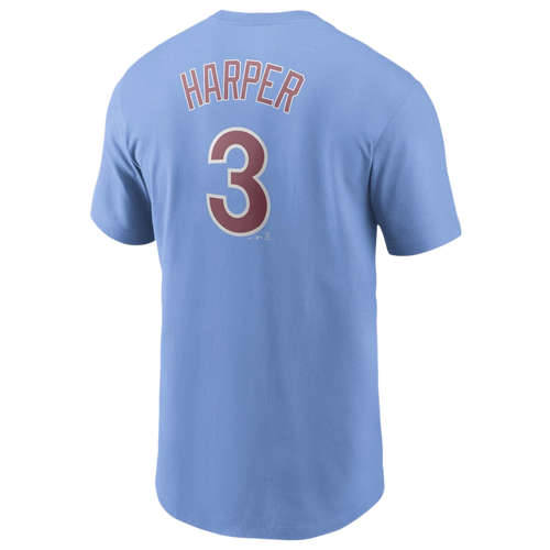 

Nike Mens Bryce Harper Nike Phillies Player Name & Number T-Shirt - Mens Light Blue/Light Blue Size XL