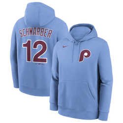 Men's - Nike Phillies Name and Number Hoodie - Blue