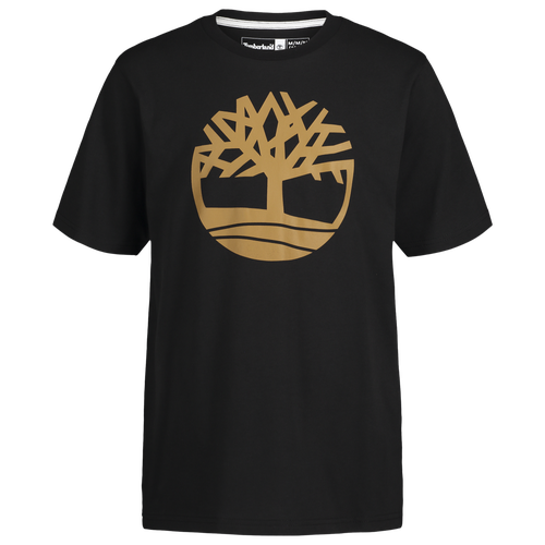 

Boys Timberland Timberland Tree Logo T-Shirt - Boys' Grade School Black/Black Size L