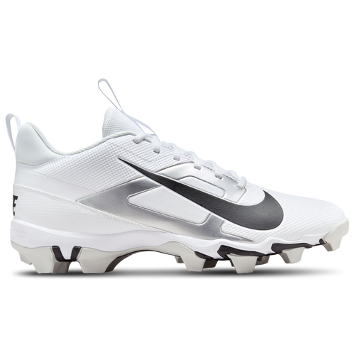 

Nike Mens Nike Alpha Menace 4 Shark - Mens Football Shoes White/Black/Metallic Silver Size 10.5