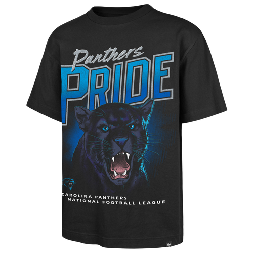 47 Brand Mens Carolina Panthers NFL Carolina Panters Wilderness T-Shirt - - Black Size XXL