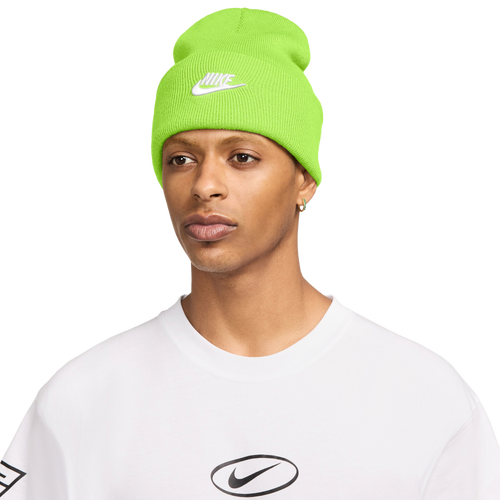 ADULT - Nike Peak Futura Beanie - White/Volt