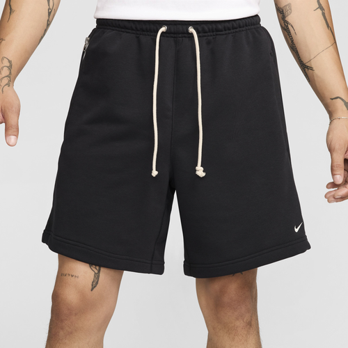 MENS - Nike Standard Issue Dri-FIT Fleece 8" Shorts - Black/Pale Ivory