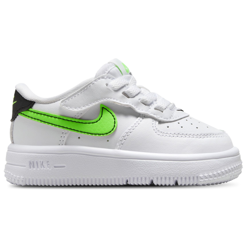 

Boys Nike Nike Air Force 1 Low EasyOn - Boys' Toddler Shoe White/Green Strike/Black Size 04.0