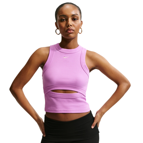  - Nike NSW Chill Knit Rib Tank - Light Magenta/Sail