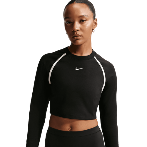  - Nike NSW Street Long Sleeve Body Bold Crop - Chalk/Black