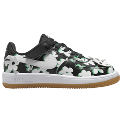 Boys' Preschool - Nike Force 1 Low EasyOn LV8 1 - White/Black/Spring Green