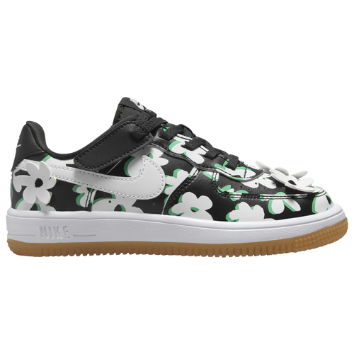 Shop Nike Boys  Force 1 Low Easyon Lv8 1 In White/black/spring Green