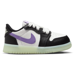 Boys' Toddler - Jordan Retro 1 Low OG UNI2 - Black/Volt/Purple