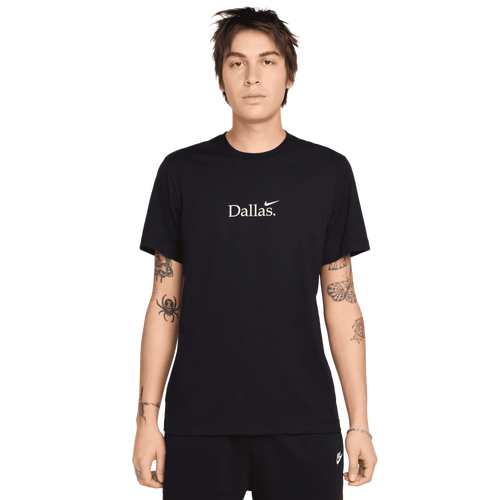 MENS - Nike Dallas Short Sleeve Crew T-Shirt - White/Black