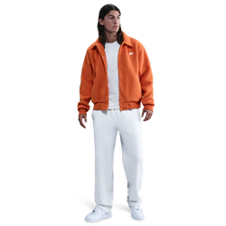 Men's - Nike Club Fleece Bungee Pants - Birch Heather/White/White