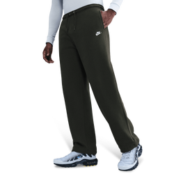 Men's - Nike Club Fleece Bungee Pants - White/Sequoia/White