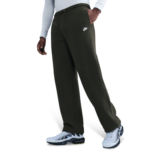 MENS - Nike Club Fleece Bungee Pants - White/Sequoia
