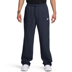 Men's - Nike Club Fleece Bungee Pants - Obsidian/White