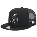 New Era Diamondbacks Evergreen 24 Trucker Hat - New Era Black/White