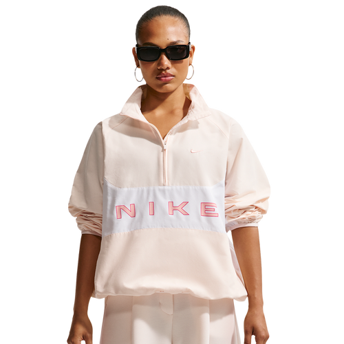 WOMENS - Nike NSW Street HBR Jacket - White/Chalk Arctic Orange
