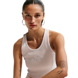 Women's - Nike NSW Street Gx Crop Tank - Chalk/White