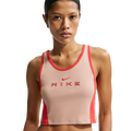 Nike NSW Street Gx Crop Tank - Nike Linen/Lt Crimson