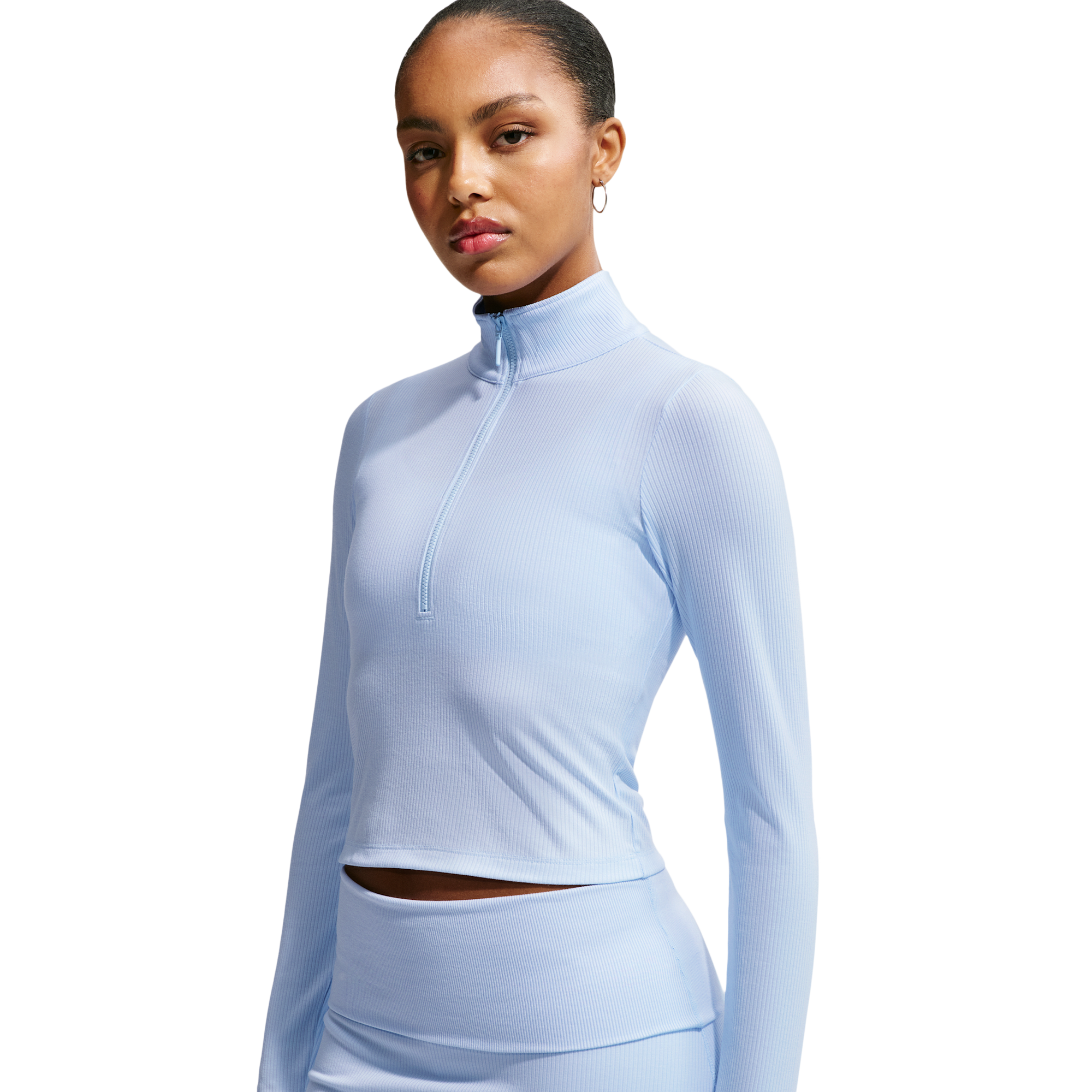 Nike NSW Chill Knit Rib Quarter-Zip LS Top - Women's | Foot Locker