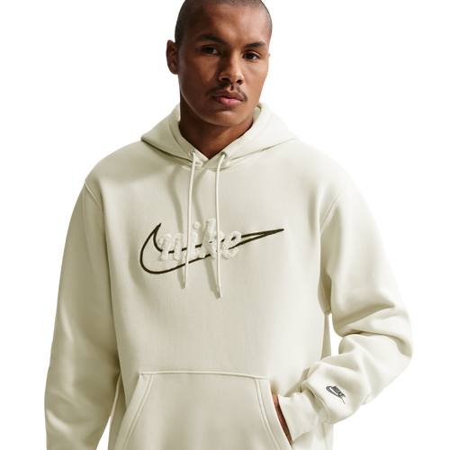 MENS - Nike Club BB Hoodie CTB - Lt Khaki/Obsidian