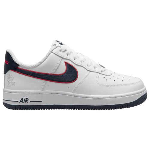 

Nike Womens Nike Air Force 1 '07 REC V2 - Womens Basketball Shoes White/Obsidian/Red Size 05.5