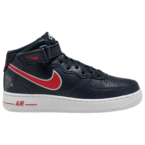 WOMENS - Nike Air Force 1 '07 Mid V2 - Obsidian/Red Wolf Grey