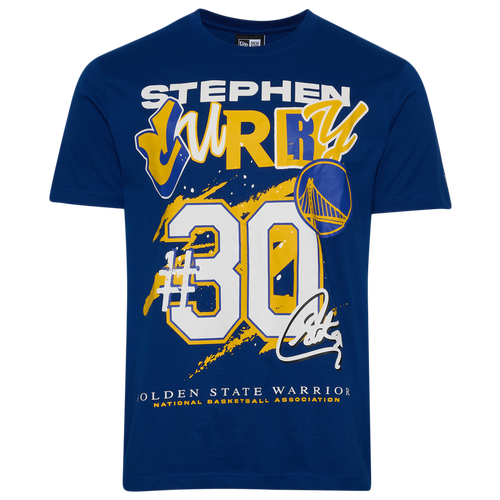  - New Era Warriors Stephan Curry Oversize T-Shirt - Light Royal/Multi