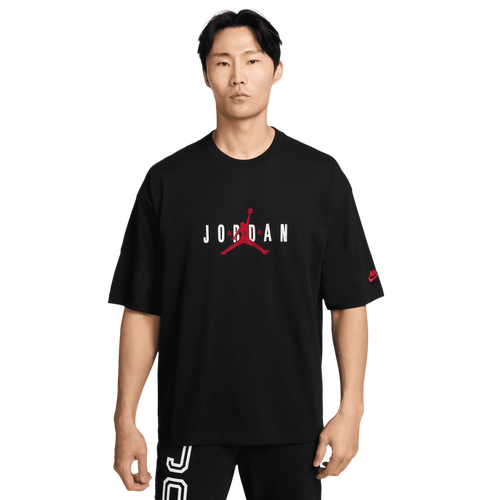  - Jordan Brooklyn Air Oversized Crew - Black/Gym Red