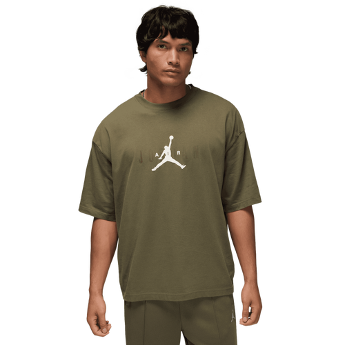MENS - Jordan Brooklyn Air Oversized Crew - Medium Olive/Baroque Brown