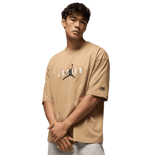 Jordan Brooklyn Air Oversized Crew - Jordan Tan/Black