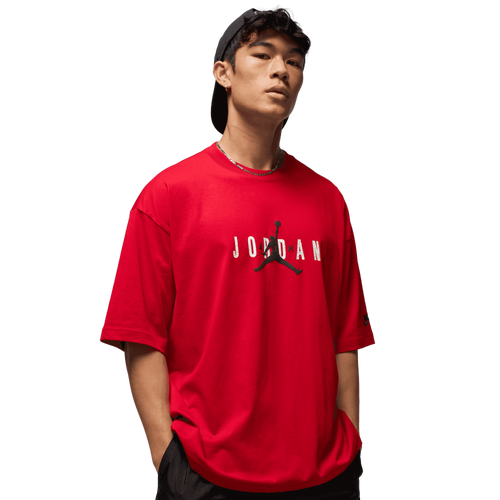 Jordan Brooklyn Air Oversized Crew - Jordan Red/Black